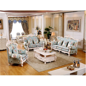 Sala de estar interior elegante sofá de tela lavable con marco de madera