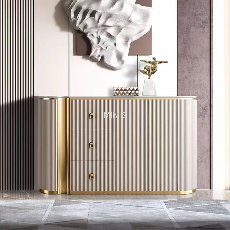 Gabinete lateral del dormitorio o sala de estar Elegante aparador beige
