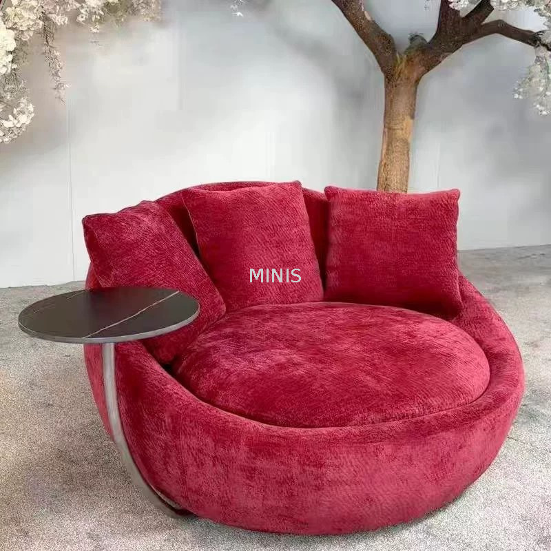 Muebles de sala de estar chino silla de flores giratoria