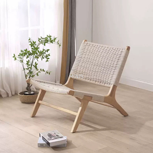 Muebles europeos muebles tejidos silla de madera fuerte