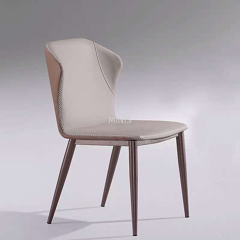 Comedor moderno Cómoda silla de comedor de cuero de esponja