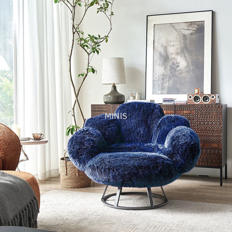 Muebles de sala de estar chino silla de flores giratoria