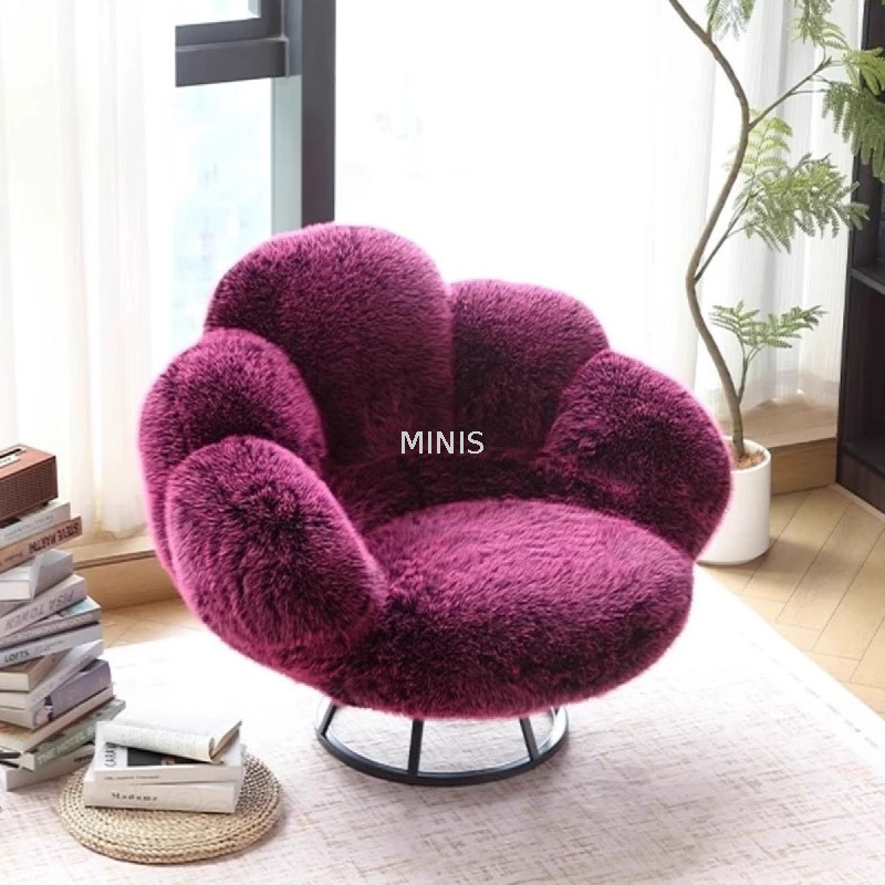 Muebles de sala de estar chino silla de flores giratoria
