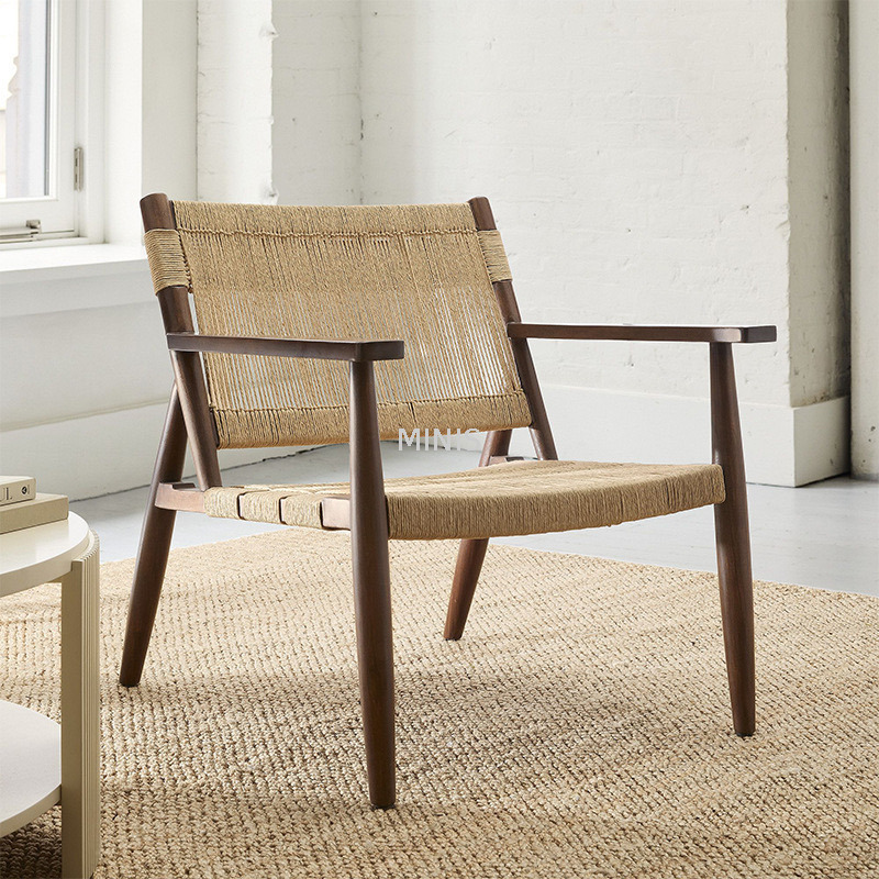 Muebles europeos muebles tejidos silla de madera fuerte