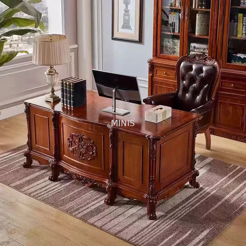 Descripción de trabajo ejecutivo de Wood Wood de Office Office Furntiure Vintage