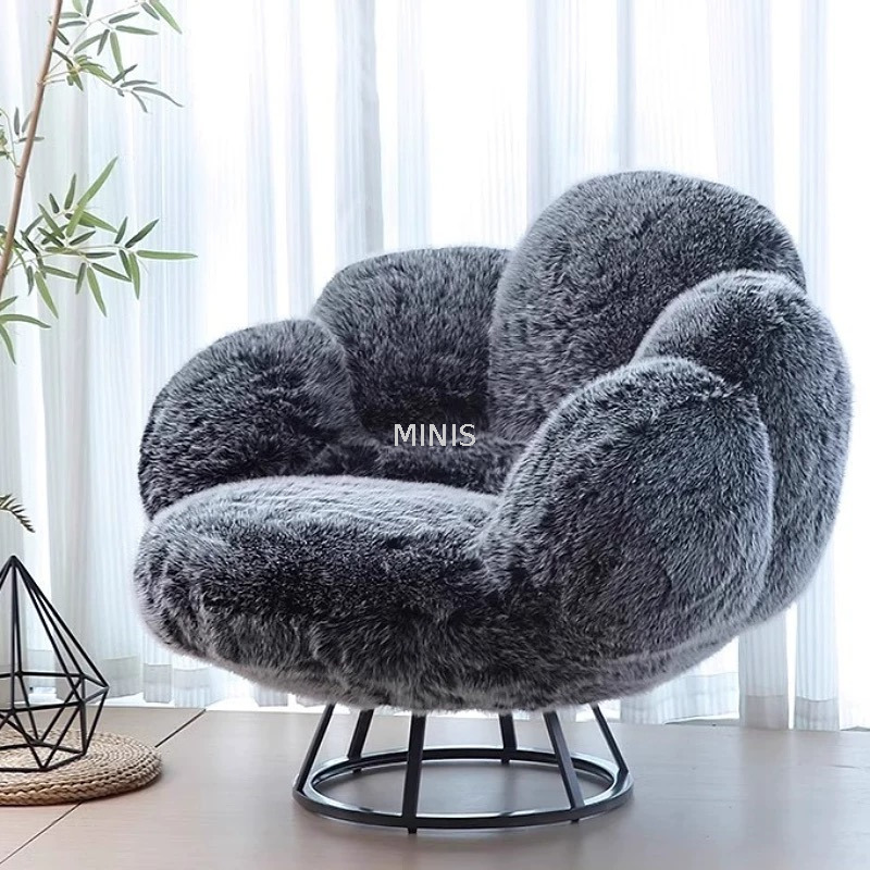 Muebles de sala de estar chino silla de flores giratoria