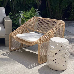Silla de jardín portátil de luz de buena calidad al aire libre con cojín