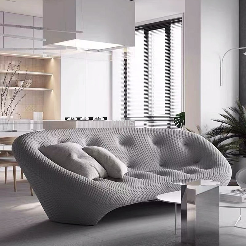 Muebles de salón cómodo sofá azul duradero